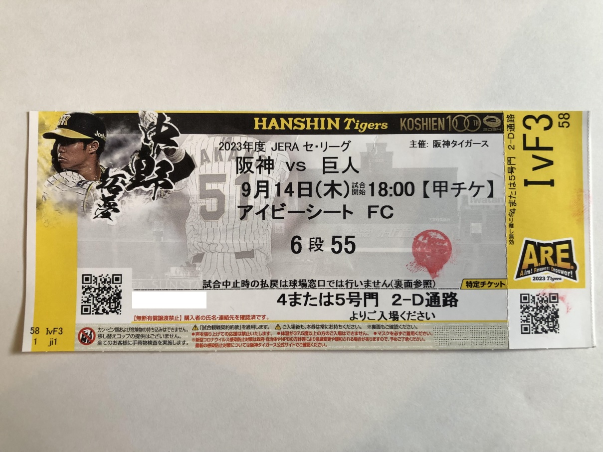 阪神タイガース チケット 6/25 - スポーツ